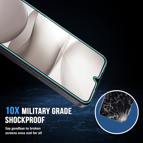 Image of ArmourPro Military-Grade Tempered Glass for Redmi 15C - 9H Anti Scratch, Edge-to-Edge Coverage, HD Clarity, Smooth Touch, Case Friendly, Easy Installation Kit with Cable Protector