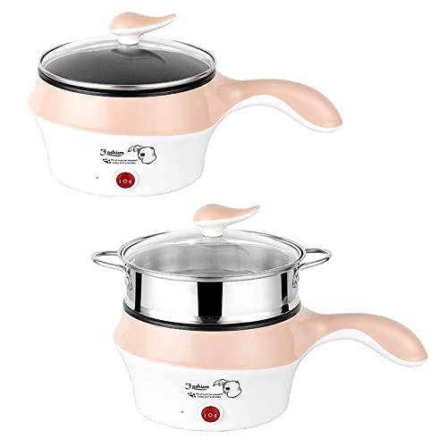 AOOFNonStick Wok 1L Mini Steak Pot, Electric Skillet, Electric hot Pot