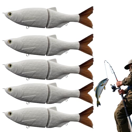 Leurres de pêche vierges non peints avec queue filament pour bar et brochet