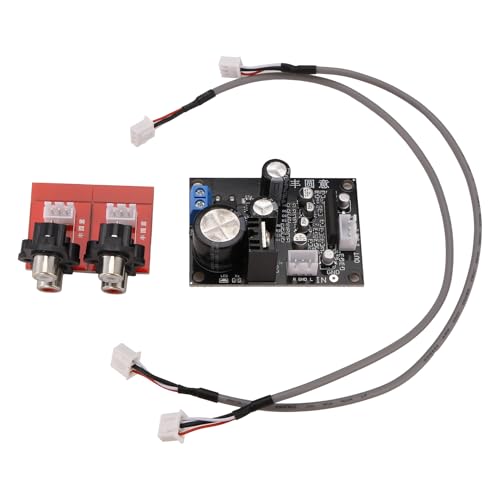 Giuneuow NE5532 Preamplificador de Reproductor de MM Placa de Reproductor de Fono Preamplificador de FonóGrafo Preamplificador DIY Audio + ZóCalos de Lotus