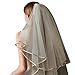 Shurhome Stylish Bridal Veil Delicate Multilayer Layers Fashionable Soft Bridal for Bride and Event Elegant Bride Outfit