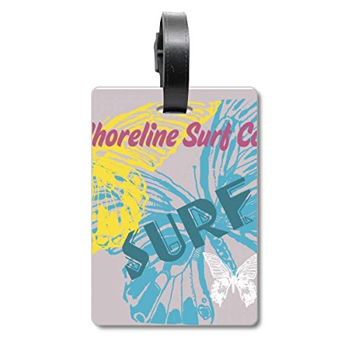 Étiquette d'identification pour valise Summer Shoreline accessoire bagage avion motif papillon