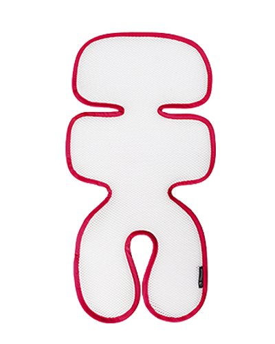 Manito Breath Original 3D Mesh Seat Pad/Cushion/Liner For Stroller And Car Seat, Red, 1 Count #TOP8