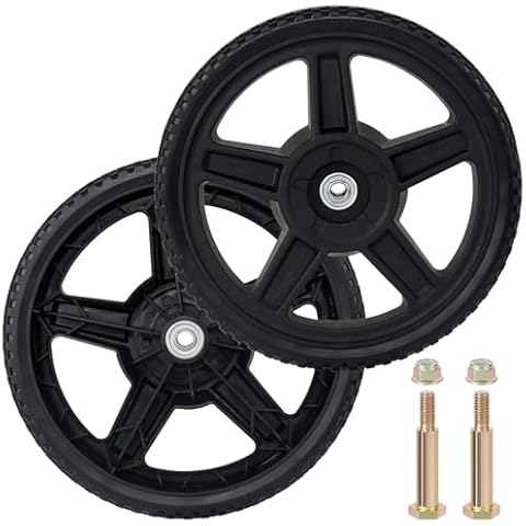 CheeMuii 12 Inch Lawn Mower Wheels Pair Cover