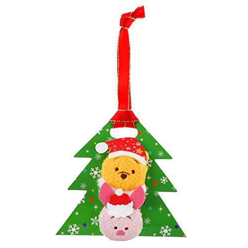 Amazon Co Jp ぬいぐるみバッジ クリスマス ツムツム プーさん ピグレット Tsum Tsum おもちゃ