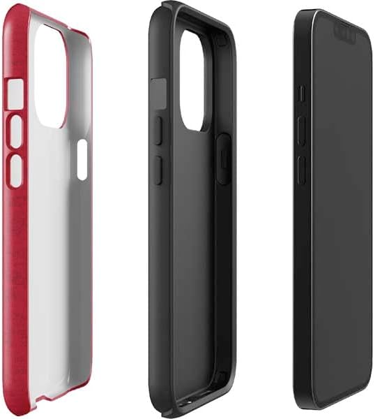 Skinit Impact Phone Case Compatible with iPhone 13 Pro Max - Officially Licensed University of Louisville Red Background Design