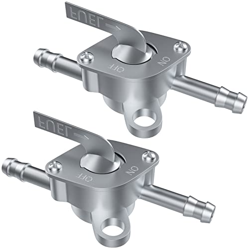 2 grifos de gasolina, interruptor, válvula de cambio, 6 mm, llave de gasolina, universal, tapa del depósito, válvula de gasolina, grifo de gasolina, con función de cierre, para ciclomotor, moto, quad Cover