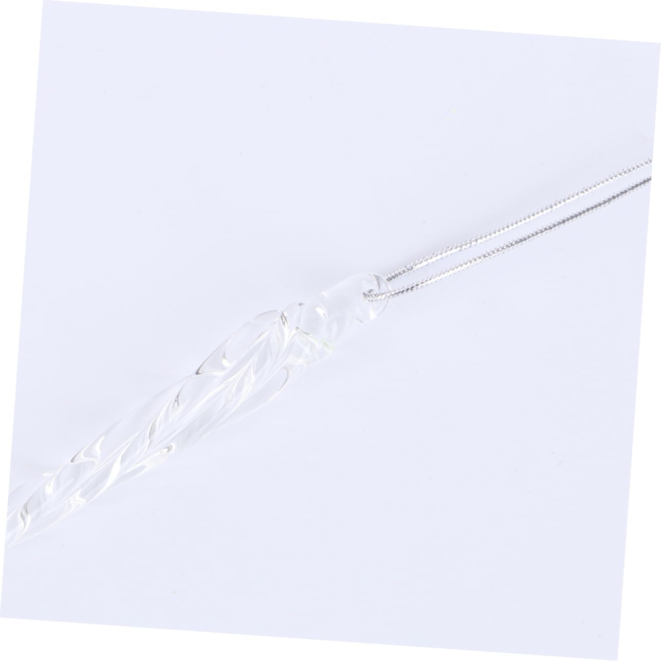 Zerodeko 30 Piezas Colgante de árbol de Navidad carámbanos de Navidad de Vidrio Decoraciones navideñas Vaso Cristal Christmas Tree Decorations decoración navideña Ornamento Espiral Decorar