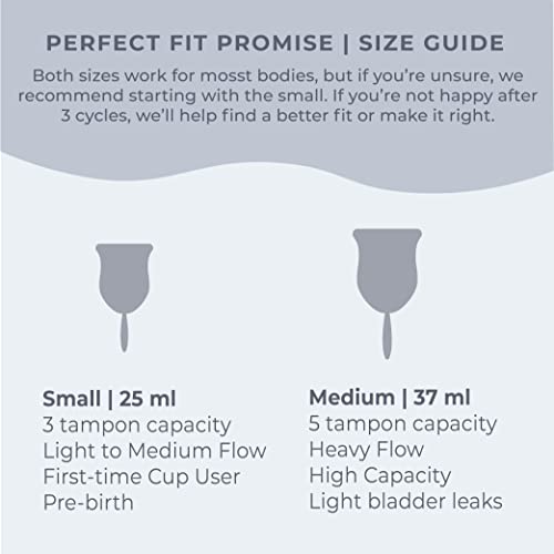 Image of VOXAPOD Menstrual Cup Large Size with Case - #1 Active Cup - Wear for 12 Hours - Most Comfortable, Easy Removal, Leak-Proof - Reusable Period Cup Medical-Grade Silicone - Heavy Flow(Pack of 2)