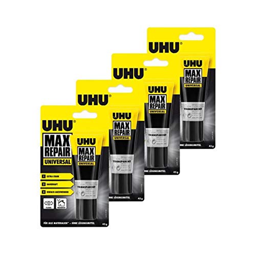 Preisvergleich Produktbild UHU Max Repair Universal Kleber 45g transparent (4er Pack)
