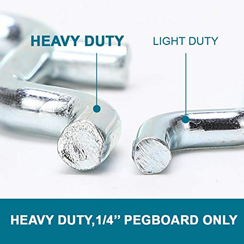 Daanxw 1/4 Inch Heavy-Duty Pegboard Hooks thumb #1