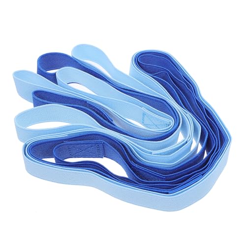SAFIGLE 8 Correas Elásticas para Toallas de Playa y Tumbonas Bandas de Goma Antideslizantes 2 CM de Ancho y 30 CM de Largo Doblado Colores Azul y Azul Agua Paquete de 8 Unidades para