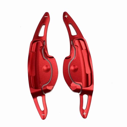 �p�h���V�t�^�[ ���� Compatible With Hyundai For Santafe TM 2018 2019 2020 2021 HEV For Hybrid �Ԃ̃X�e�A�����O�z�C�[���p�h���V�t�g�G�N�X�e���V����(Red)