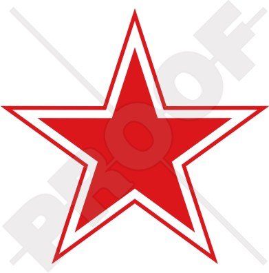 russie russe Azur URSS Soviétique étoile rouge de type 3 avions Cocarde 10,2 cm Sticker en vinyle (100 mm), en