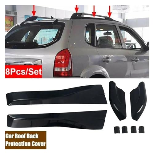 Barres Toit 8 Pièces Couverture Jambe Support Rail Toit Tucson 2004-2008 - 5
