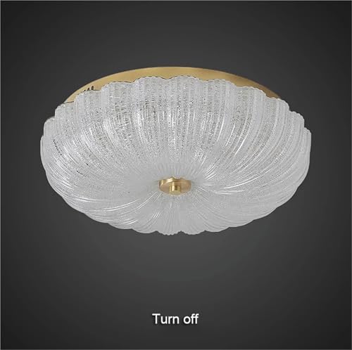 Lampe de plafond en cuivre ronde changeable 40cm pour éclairage de chambre - 5