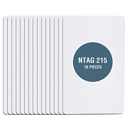 45 PCS NTAG215 NFC Blank Cards for Amiibo and TagMo - PVC, Credit Card Size, Programmable, Work with All NFC Phone and Devices