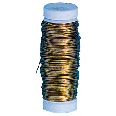 Fil De Laiton Doré - 9 Mètres X 0,5 Mm - Pour Loisirs Créatifs Et Décoration