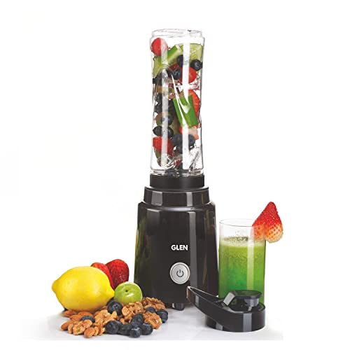Glen Electric Personal Blender 200W 0.6 Litres BPA free Bottle with carry handle - Black (4047 BL), 2 Years Warranty