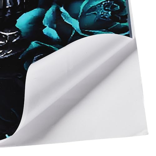 Image of Blueshyhall 2PCS Car B-Pillar Vinyl Decals, Skull Skeleton Personalized Vehicle Door Pillar Sticker, Waterproof Sun Protection Scratch Cover