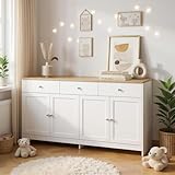 FurnitureR Moderne weiße Kommode, platzsparendes Design, MDF-Material, geräumiger Stauraum, Baby- und Kindermöbel, ästhetische Wahl für Wohnzimmer