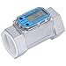 Klanata 2in Meter Electronic Digital Fuel Liquid Water Gas Oil Flowmeter, 2.3V to 3.3V Smart Water Meter Pool Flow Meter, 2 Inch Flow Meter for Industrial Automation Fuel Water