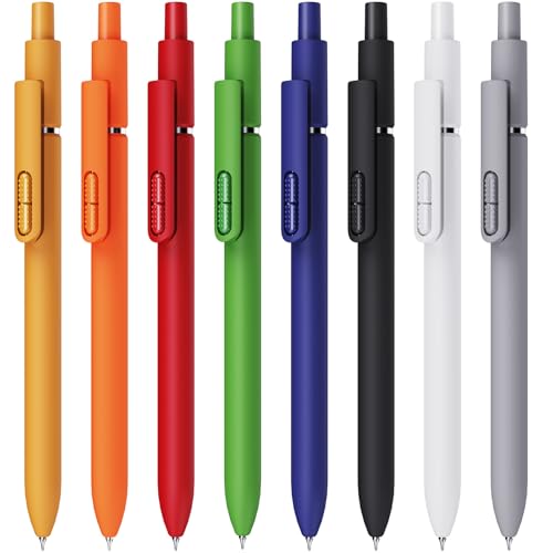 8-Pack Quick Dry Gel Pens for Smooth Writing