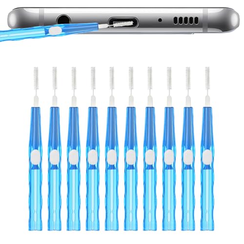 10 Pcs Multi-Functional Phone Cleaning Kit | Charging Port Cleaning Kit to Prevent Clogging | Earbud & Headphone Cleaner Tool | for iPhone Cleaning kit Dust Removal (Blue)