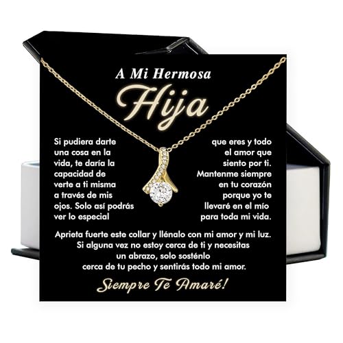 Lovely Jewelry Collar for Daughter - Graduation & Birthday Gift With Meaningful Card & Box2