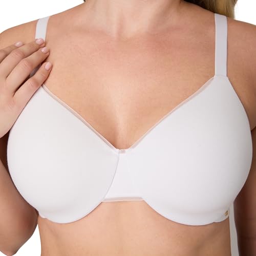 Image of Bali Womens T-Shirt Bra, Cotton Collection Underwire Bra for Women, Full Coverage, Moisture-Wicking