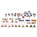TOYANDONA 56Pcs Traffic Road Signs Traffic Light Crosswalk Signal Kids Wooden Street Signs Mini Traffic Cones Children Safety Education Plaything