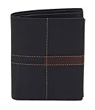 Lieferumfang: 1 Friedrich|23 Herren Geldbeutel, Hochformat, RFID Scannerschutz, Abmessungen: 13 x 10 x 2, 5 cm, Material: Leder, Farbe: Schwarz, 16052-2