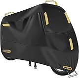 ★【Fácil de guardar y limpiar】: la funda ligera para motocicleta es fácil de plegar y guardar. Cuando no se utiliza, se puede guardar en la bolsa de almacenamiento incluida. Por lo general, basta con limpiar las manchas con un trapo, sin necesidad de esfuerzo.