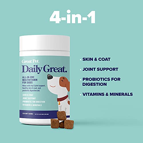 Great Poop Probiotics For Dogs And Daily Great Multivitamins For Dogs #TOP6