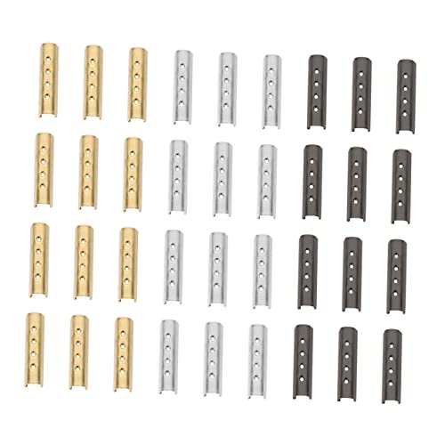 WOFASHPURET Metal Rope Buckles 120 Pieces Shoelace Tip Heads for Diy Hat Rope Tips Easy to Use