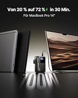 INIU 100W Laptop Power Bank, Ultra Kompakt 25000mAh Schnellladung Powerbank – Ansicht 4