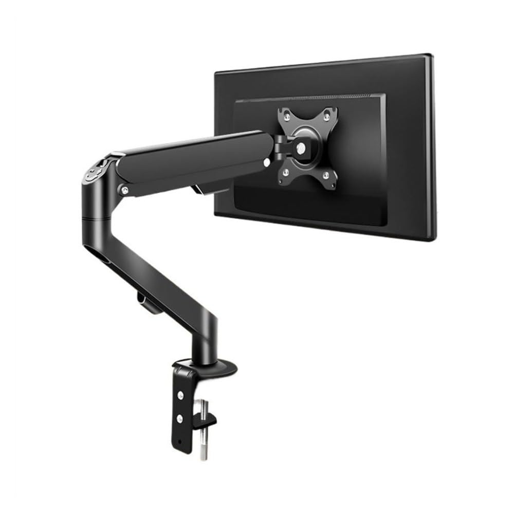 SaryEdge Height - Adjustable Monitor Stand Arm Single Monitor Arm Fits 17-30" Screens within 19.8 lbs, Adjustable Gas Spring Monitor Desk Mount with C-Clamp &,Black