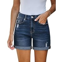 Vetinee Short Long Femme Short Femme Coton Bleu Obscur Taille XL pour Les Tailles EU 46 à 48