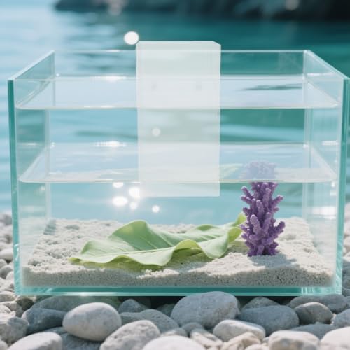 Acuario de acrílico Cabilock compacto sin derrames para espacios pequeños 7