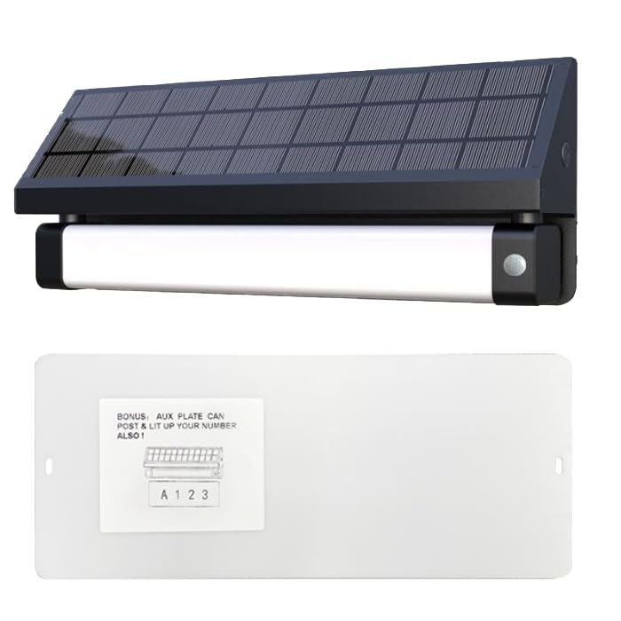 eLEDingSolar Powered LED Flood Light, Aluminum Smart Sensing Color Selectable with Dusk to Dawn Illumination