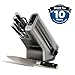 Ninja Foodi StaySharp Knife Block with Integrated Sharpener; 5 Knives and Scissors (1 pair), Sharp 6-Piece Knife Set; Chef, Bread, Slicing, Utility, Paring Knives & Scissors, Stainless Steel, K32006UK
