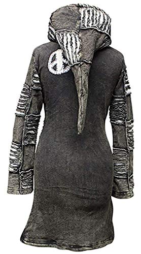 Shopoholic Fashion Women Black Gothic Coat2