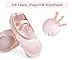 Stelle Ballet Shoes for Girls Satin/Ribbons Ballet Slippers Dance Shoes(Toddler/Little/Big Kids)(Ballet Pink(no Ribbon),2ML)