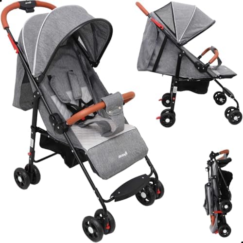 Carrinho De Bebê Compacto Vira Berço Até 15kg Dobrável - Benibee ...