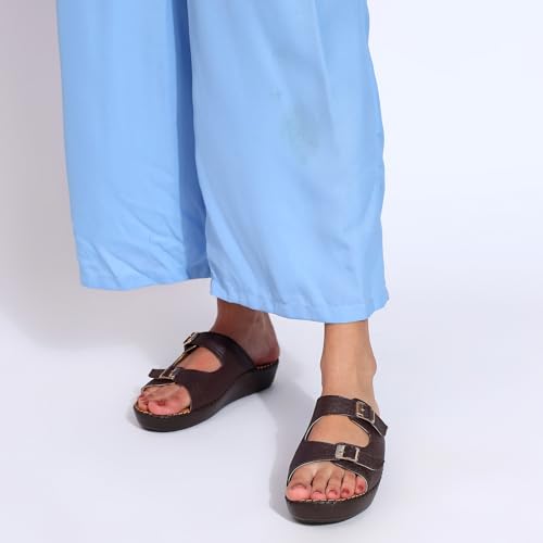 Image of TRASE Women Slippers | Doctor Ortho Comfort, Light Weight, Soft & Stylish Footwear for Women | Suitable for Knee, Diabetic & Orthopedic Pains