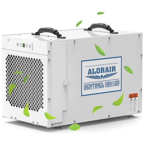 ALORAIR Sentinel HDi120 Commercial Dehumidifier with Pump, 100L Whole Homes Dehumidifier for Crawl Spaces, Basements, up to 3,300 sq. ft. 5 Years Warranty, CE, Optional Remote Monitoring