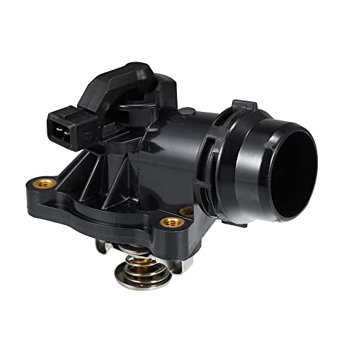 X AUTOHAUX 11537510959 Engine Coolant Thermostat Housing Assembly for BMW E46 E81 E87 E82 E88 E90 E91 X3 X1 Z4 120i 316i 318i 320i