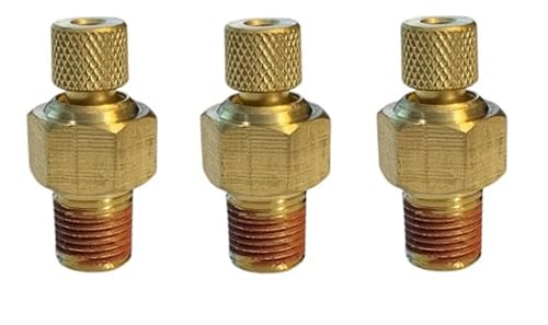 Sellerocity 3-Pack Air Compressor Drain Petcocks 1/8 NPT
