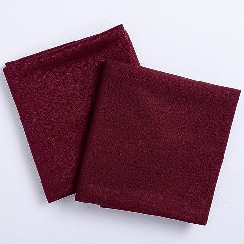 Image of Socomi Wedding Arch Draping Fabric 29 inch x 20Ft 2 Panels Burgundy Sheer Outdoor Curtain Drapes Extra Long for Bridal Baby Shower Ceremony Birthday Party Decor
