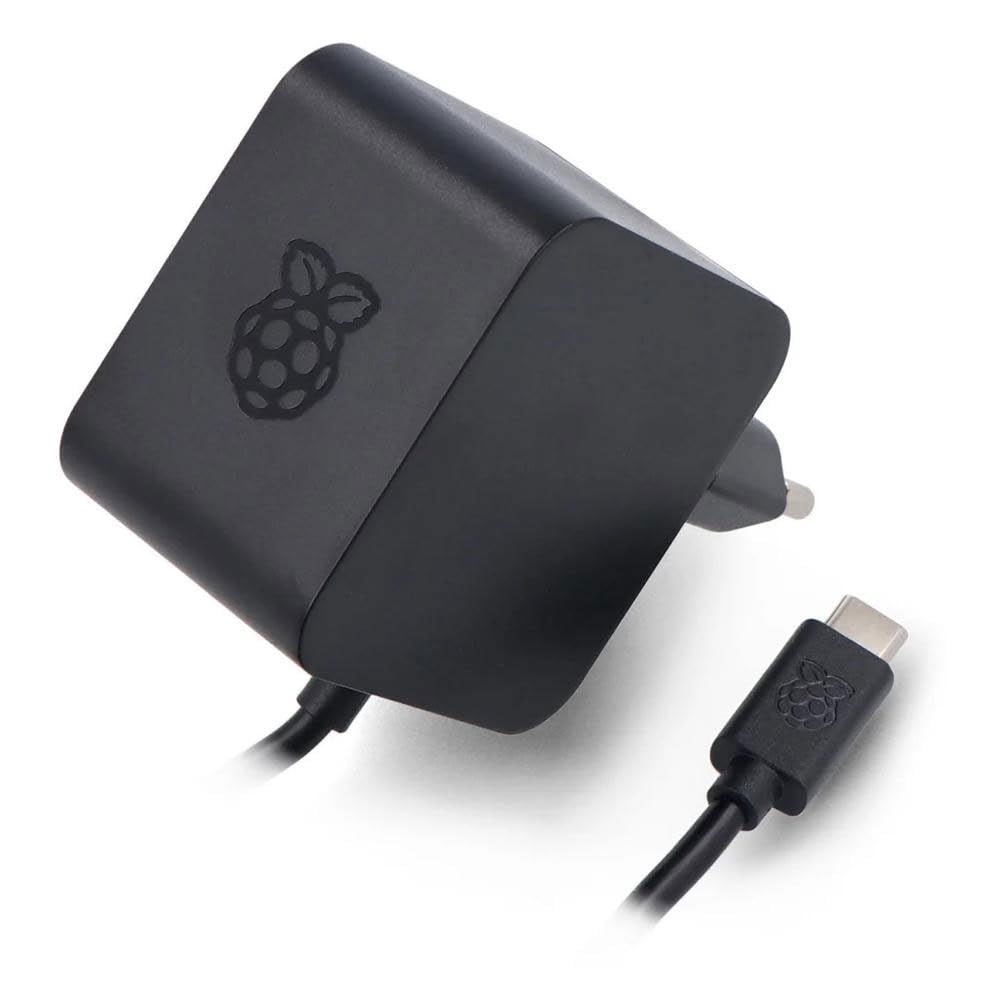 offizieller Raspberry Pi 5 USB-C Netzteil 27W  USB-C Power Supply  schwarz